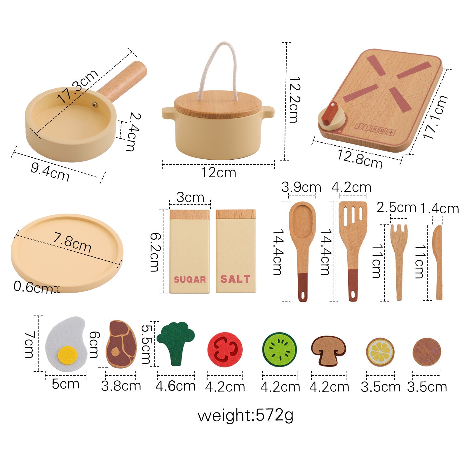 Chef Bubba Wooden Cooking Set