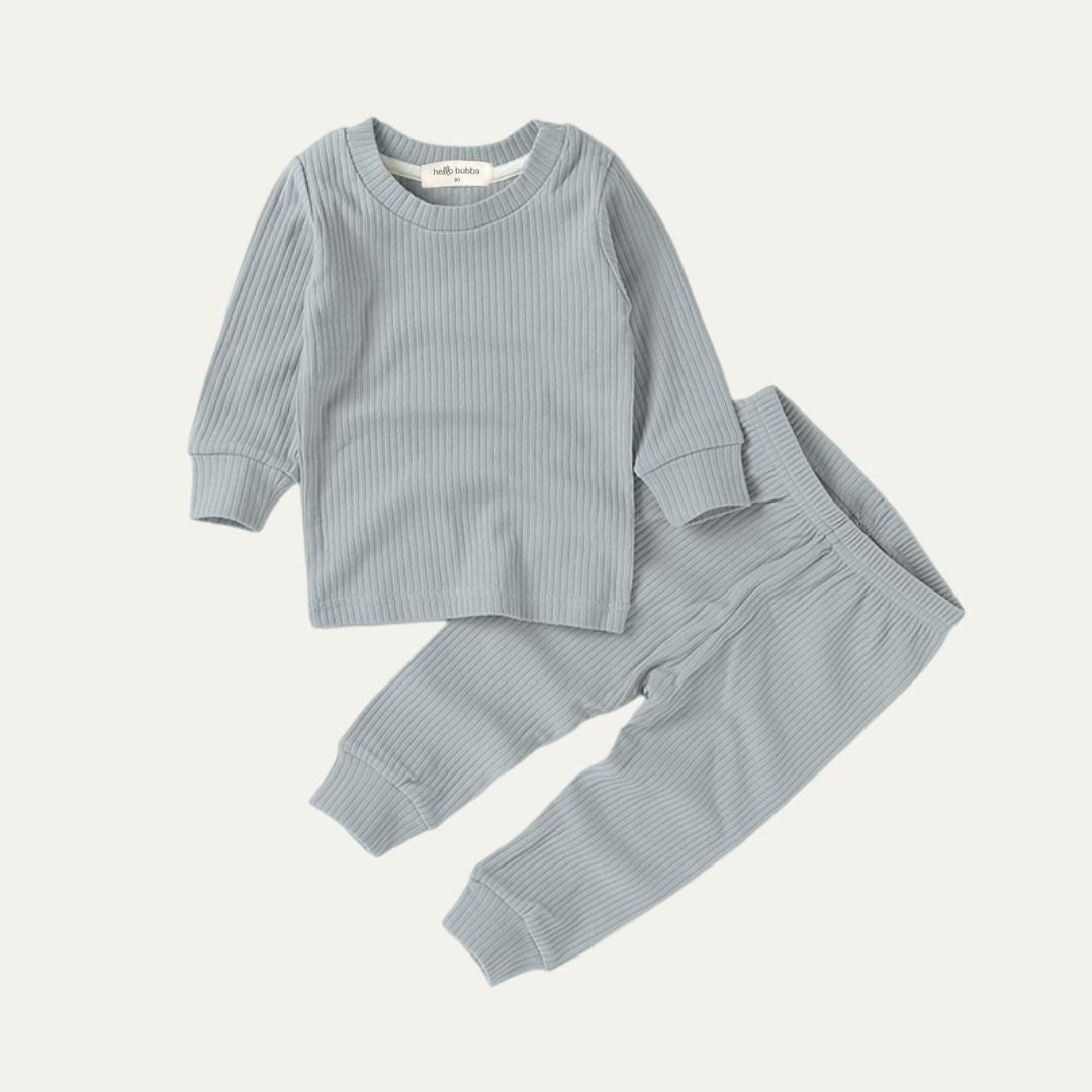 Polly Ribbed Pajama Set