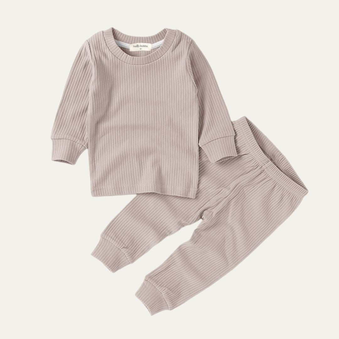 Polly Ribbed Pajama Set