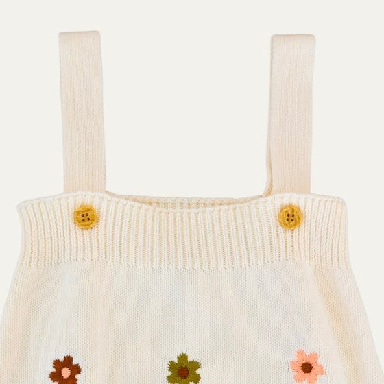 Maggie Knit Romper in Daisy