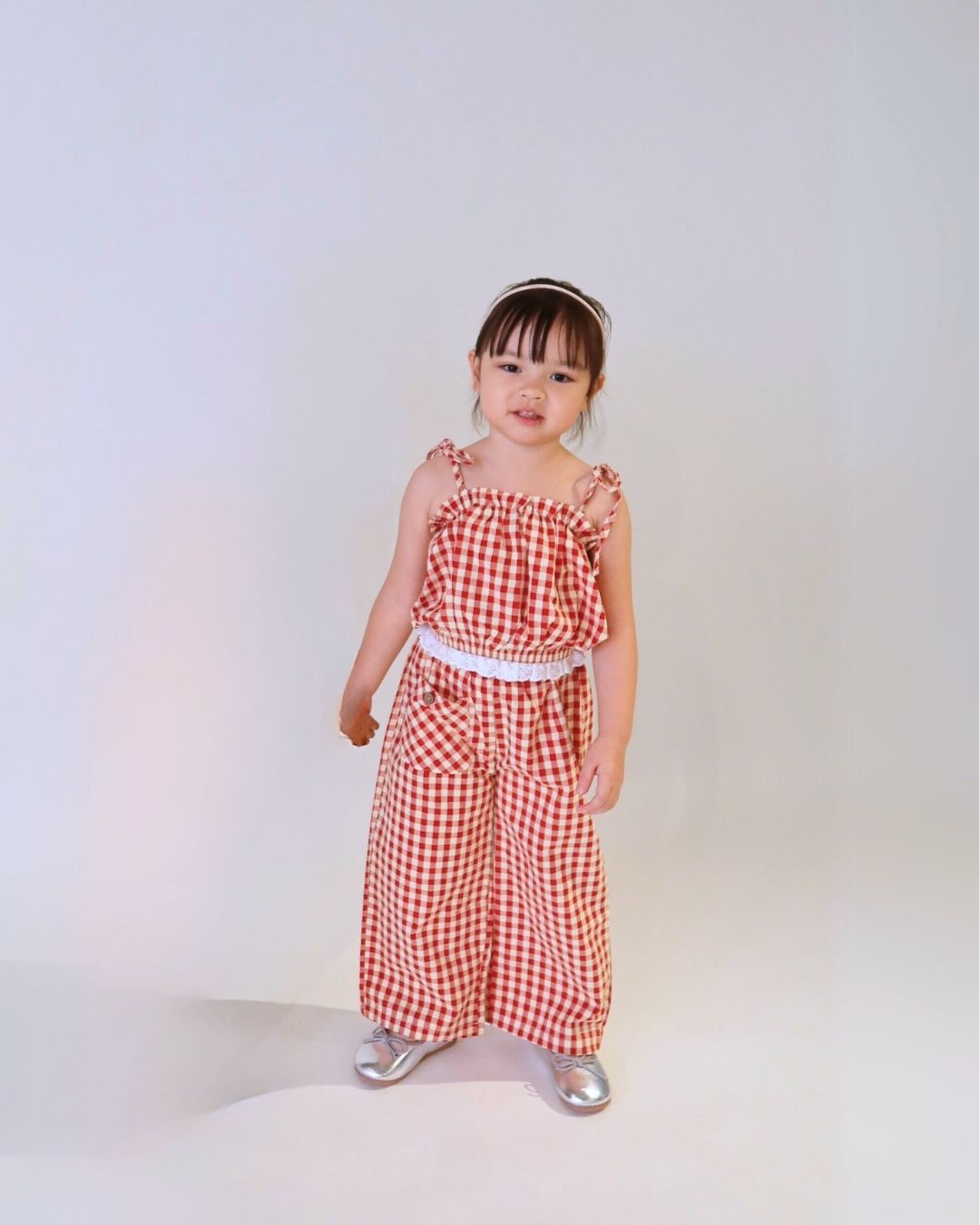 Isabella Plaid Set - Red