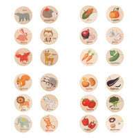 Bubba Wooden Animal and Vegetable Puzzles