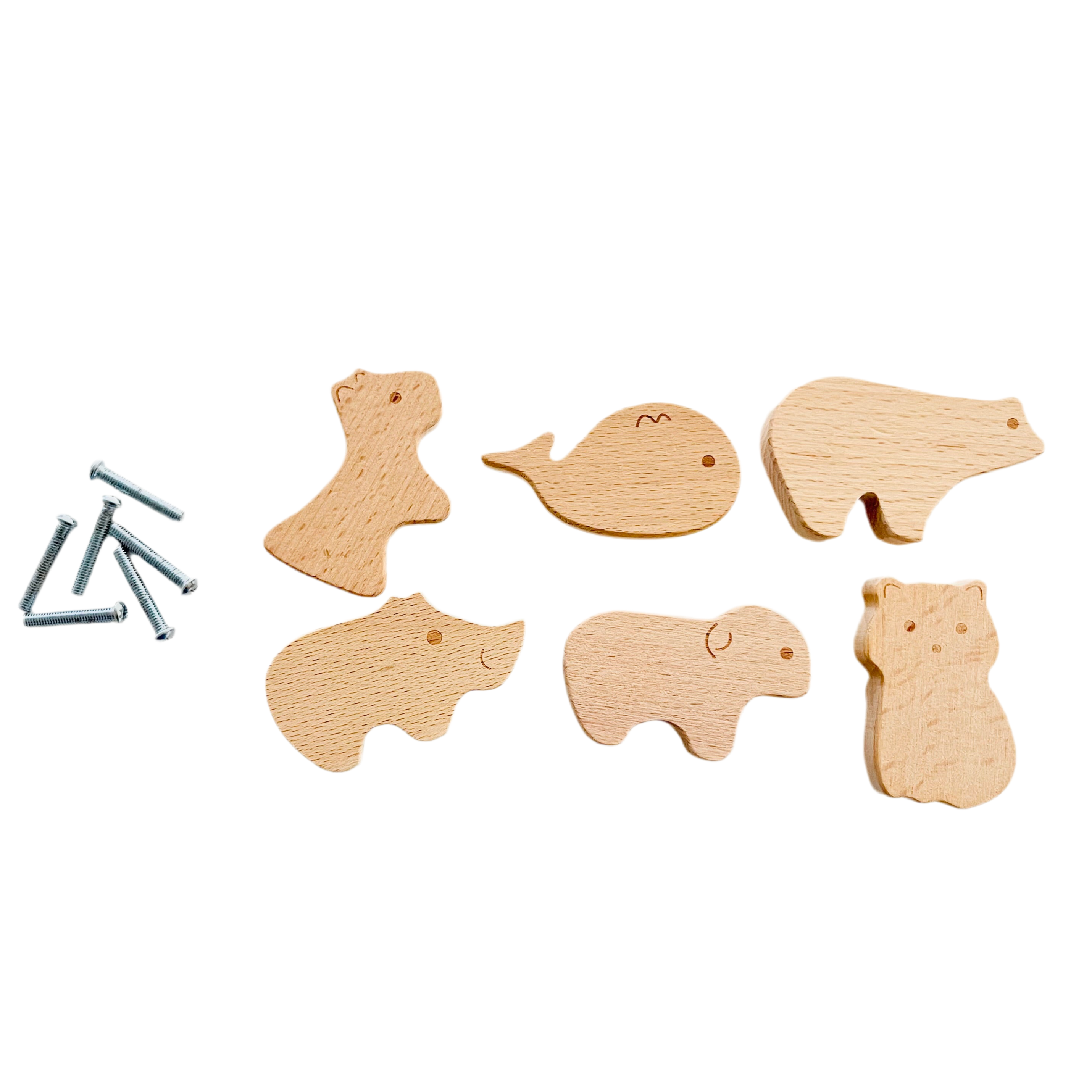 Bubba Animal Knobs - SET OF 6