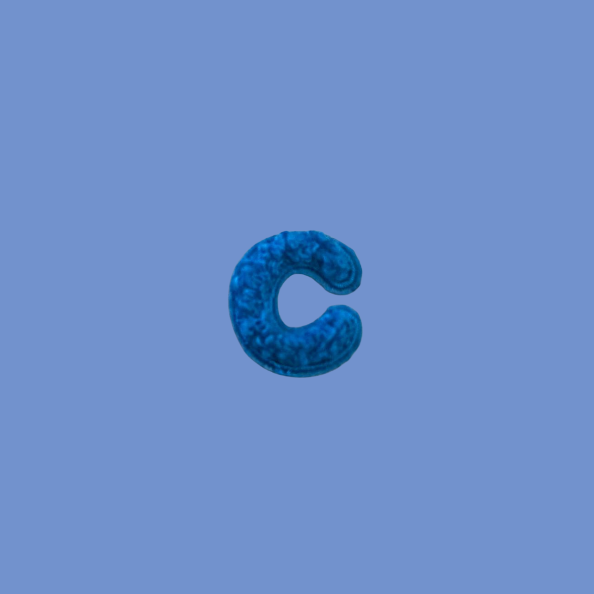 Bubba's Fluffy Letter Patch