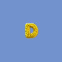 Bubba's Fluffy Letter Patch