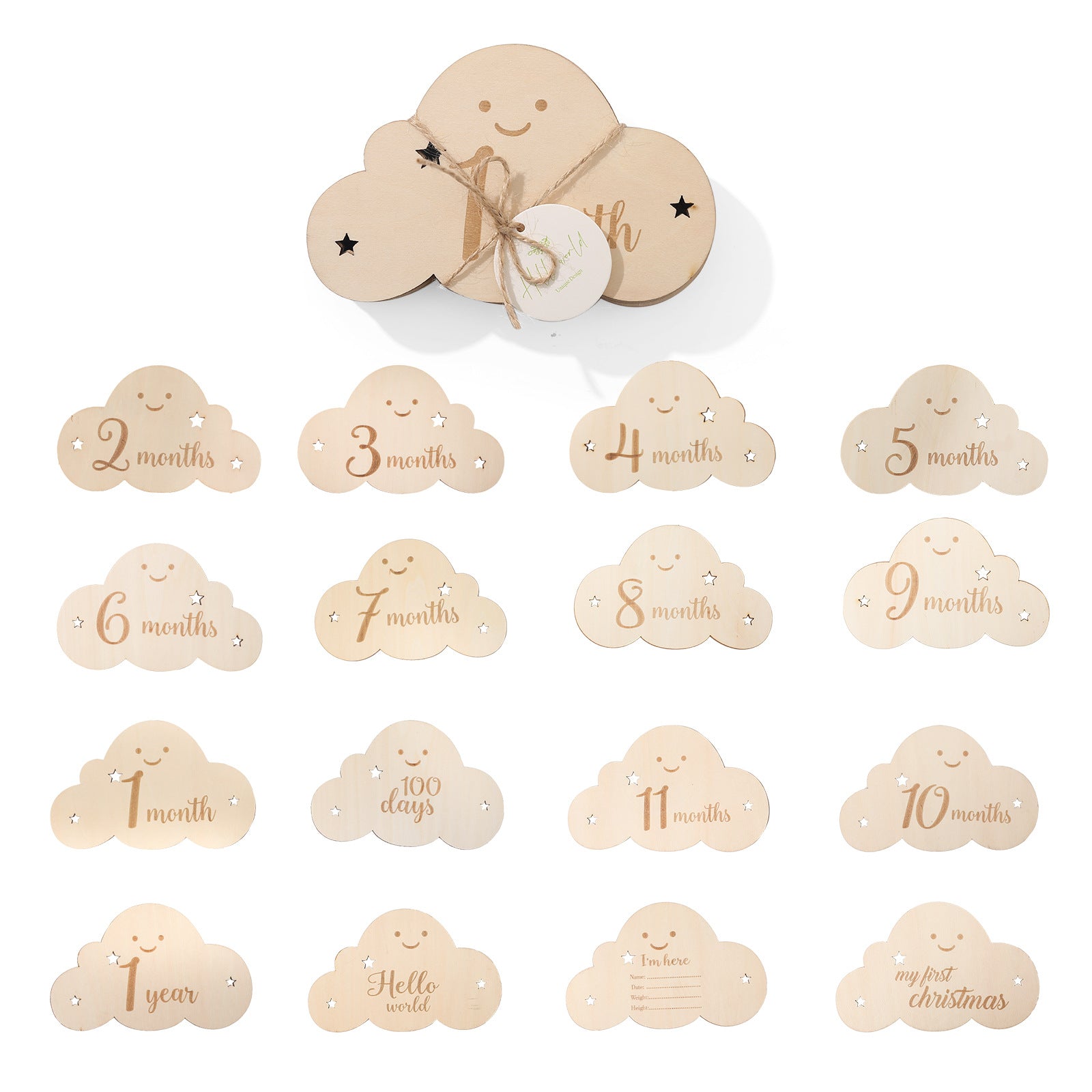 Bubba's Milestone Cloud Markers