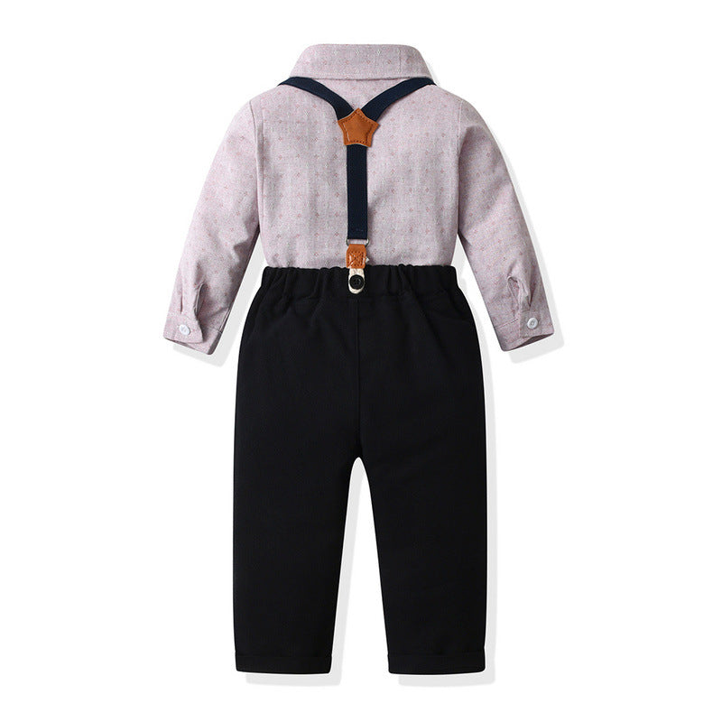 Andy Mini Suit (Maroon & Black)