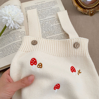Maggie Knit Romper in Mushroom