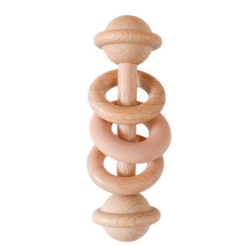 Bubba's Ring Wooden Rattle toy