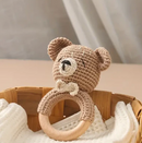Bubba's Animal Crochet Rattle - Bear